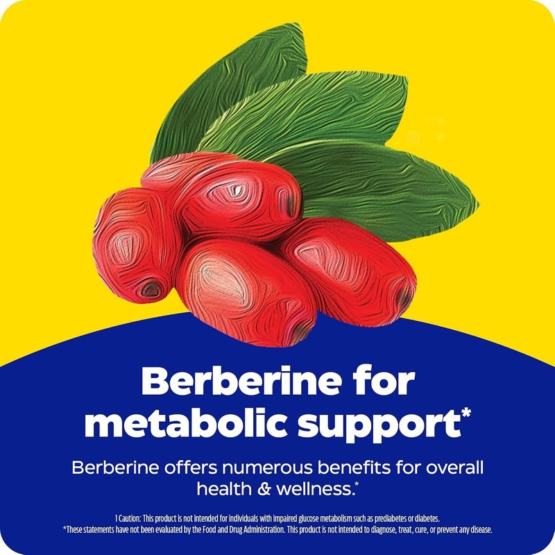 Enzymedica, Berberine 800 mg, for Metabolic support, 120 Capsules