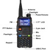 BAOFENG 2 Packs UV-5RM Two Way Radio Multi-Band Long Range
