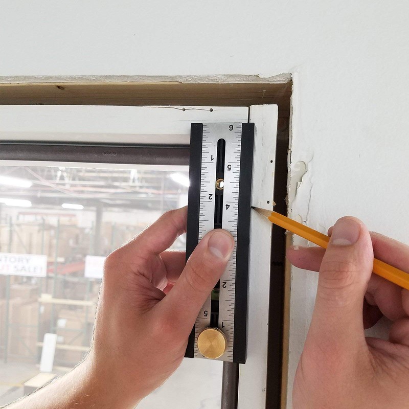 Milescraft 8406 Exactor - 9-in-1 Multi-Purpose, Measuring and Marking Tool