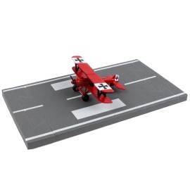 DCD Royal Aircraft Factory S.E.5 Diecast Model Red Baron Livery Fighter Aircraft Red Runway Section From Runway24