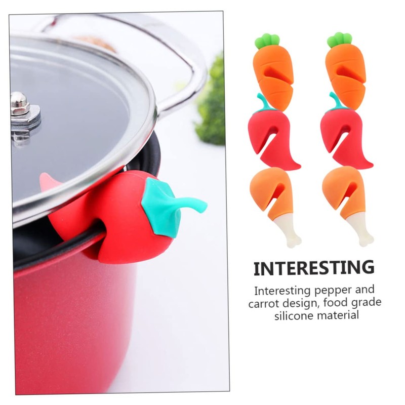 Ciieeo 1set Spill Lifters Cartoon Pot Boil Stoppers for Cooking