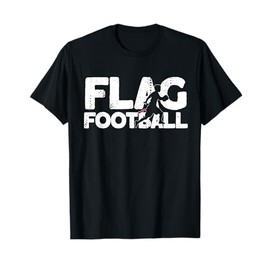 Flag Football Silhouette on Flag Football T-Shirt