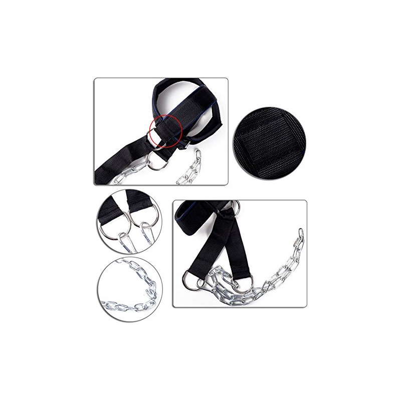 OKUGAIYA Exercise Straps with Adjustable Chain for Weight Lifting Physics