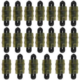 YINETTECH 20Pcs Carp Fishing Method Feeder Connector Quick Change Stop Beads for Inline Flat and Pellet Feeders Rig Tackle Accessories