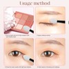 100PCS Eyeshadow Applicator Brush Disposable Eyeshadow Brushes Sponge Eye Shadow