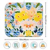 Flower Drying Mat 16" X 18" Yellow flower Kitchen Counter
