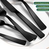 60 Pieces Black Silverware Set, Premium Stainless Steel Flatware Set