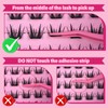 PRO Self Adhesive False Eyelashes,Lash Clusters No Glue Needed Pre