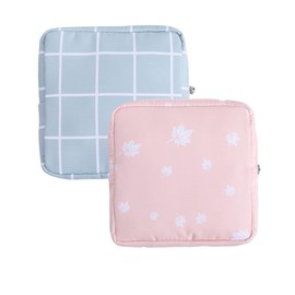 TAVBAGVSK 2PCS Mini Makeup Bag,Cute Pocket Cosmetic Bag,Portable Small Make Up Bags for Women,Travel Cosmetic Bag Small Makeup Pouch,Mini storage bag for Sanitary pad,coin,lipstick,jewelry