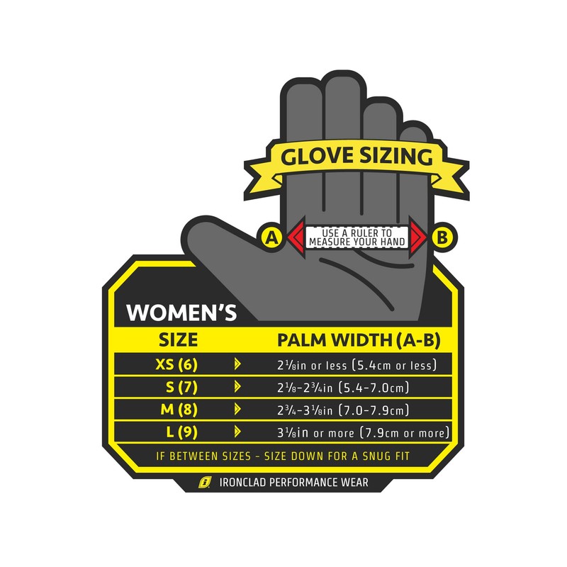 Ironclad Tactical Women's Pro Gloves, Medium, Black