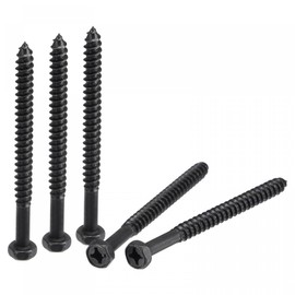 uxcell Hex Lag Screws 1/4" x 3-1/4" Carbon Steel Phillips Head Half Thread Self-Tapping Bolts for Deck Building or Joining Lumber 10pcs