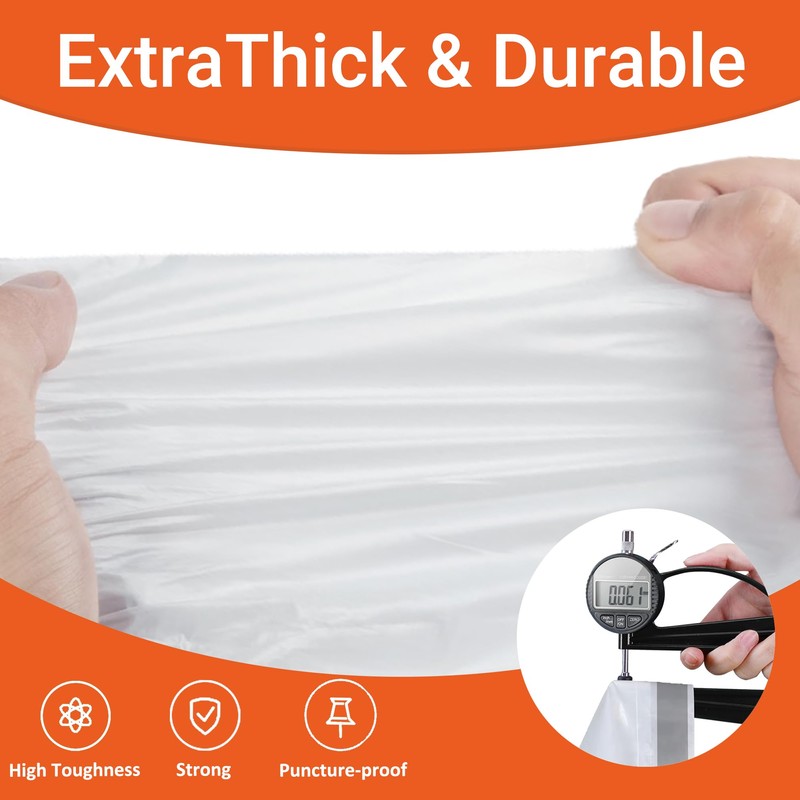 8 Gallon Code H Heavy Duty Trash Bags 1.2 Mil