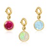 Ross-Simons October/Opal - Round Birthstone Charm in 18kt Gold Over