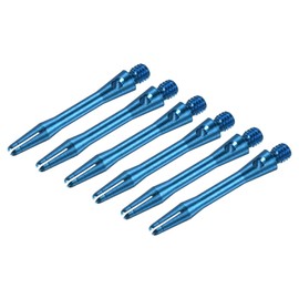PATIKIL 35mm Aluminum Dart Shaft Medium 2BA Thread Dart Stem Dart Accessories Throwing Gear for Steel Tip 6pcs Sky Blue