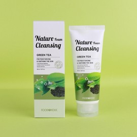 (3ea) Foodaholic Nature Foam Cleansing 150ml / Green Tea / (3개)푸드어홀릭 네이처 폼 클렌징 150ml  녹차
