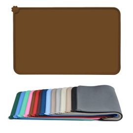 AUDWUD Silicone Waterproof Pet Feeding Mats,Anti Slip Bowl Pad, Dog Mat for Food and Water