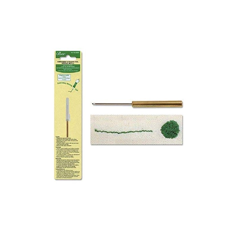 Clover Embroidery Stitching Tool Needle Refill - Single Ply