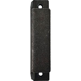 HALCÖ 0217.007.00.0.01 Balcony Door Handle Length 90 mm Patio Door Handle for Screwing Iron Galvanised Black Silver