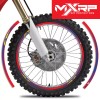 MX ISLAND Motocross FACTORY : RED / BLUE RIM PROTECTORS