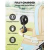 AMACOOL Baby Stroller Fan - 5000mAh Rechargeable, 3-Speed, Strong Yet