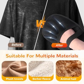 Pet Hair Removal Glove, 2025 Upgraded Electrostatic Reusable Double Sided Cat & Dog Hair Remover Gloves Tool for Couch Carpet Car Seat Furniture(1Pack)