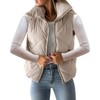 Newffr Women's Quilted Vest Crop Sleeveless Lightweight Warm Puffer Vest