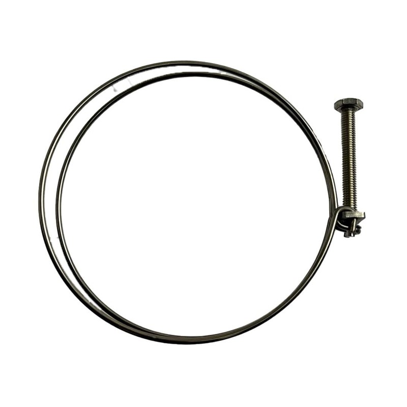 92-100mm Double Wire Screw Hose Clamp Stainless Steel for Ducting