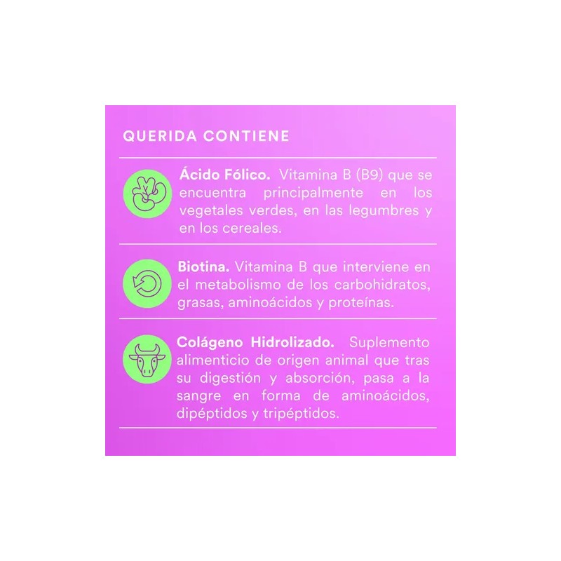 Suplemento Multivitaminico Mujer Querida Nutrition 120 Capsulas Colágeno Hidrolizado Vitaminas