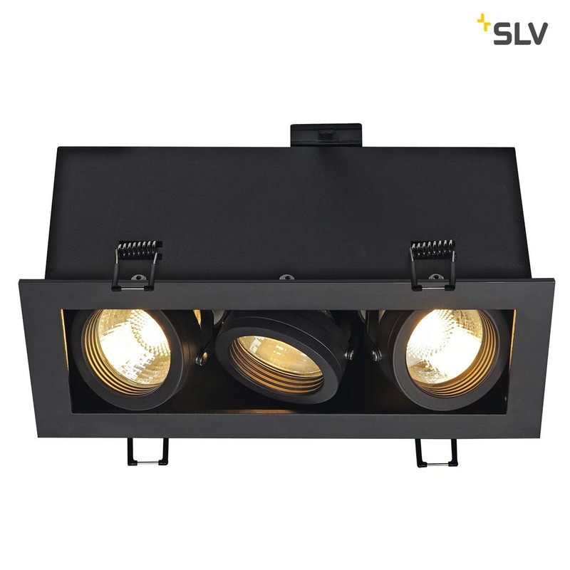 SLV Ceiling Build-In Spotlight Kadux 3 Downlight 3 x GU10/230