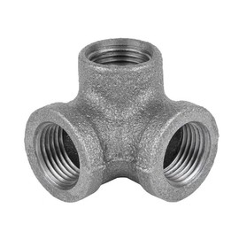 PlumberStop - 1-1/2 BLACK SIDE OUTLET ELBOW, Black Iron Malleable Pipe Fittings, Steel For Heating Industrial Residential Commerical Plumbing