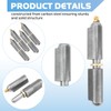 4 Pcs 4 Inch BBQ Smoker Bullet Weld on Hinges,