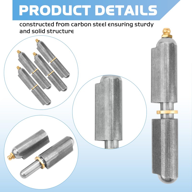 4 Pcs 4 Inch BBQ Smoker Bullet Weld on Hinges,