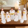 MEIXIAOVISNB58 Hand-Painted Nativity Scene Indoor Holiday Decoration，9-Piece Set，Nativity Sets for