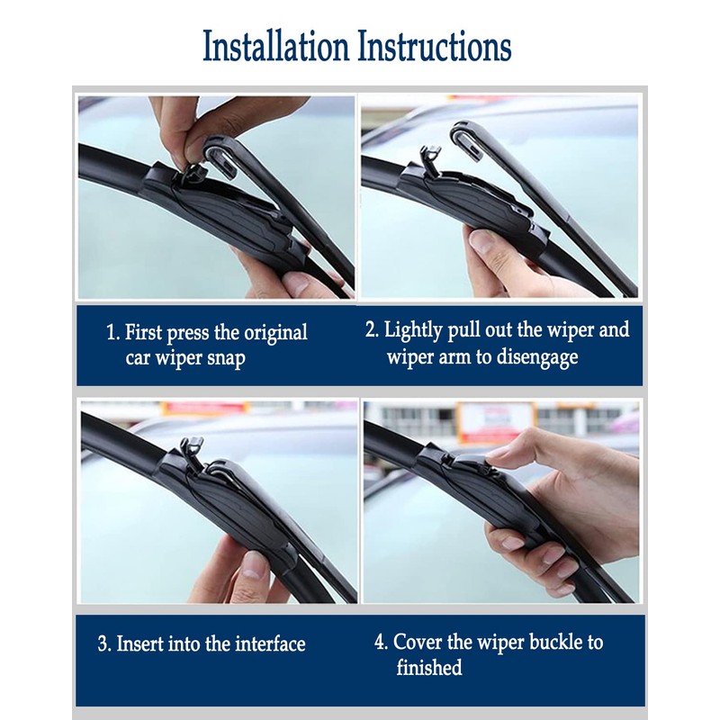 3Pcs Windshield Wipers for Toyota RAV4 2013 2014 2015 2016