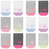L&K-II 10/12 Children's Girls Socks with Cute Patterns Trainer Socks