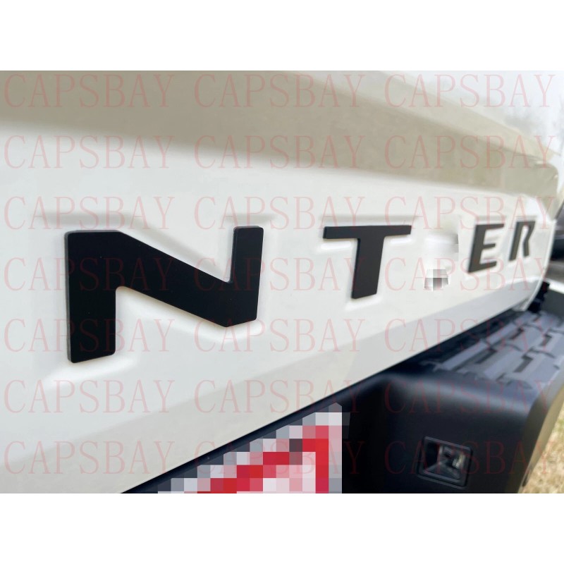 BEST HOT TX Matte Black Raised Tailgate Letters for 2022