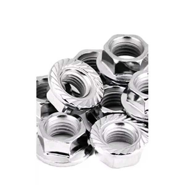 Qualware 12-24 Serrated Flange, Whiz Lock Nuts, Zinc (25).
