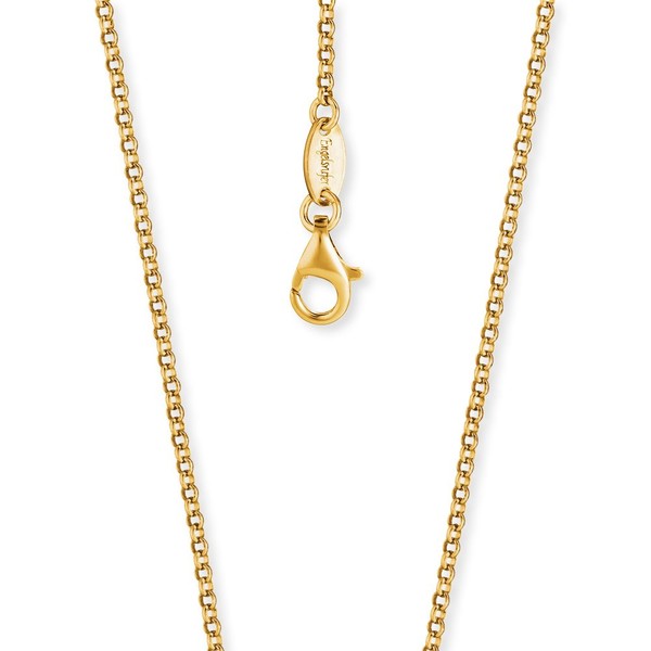 Engelsrufer Belcher Chain Necklace Gold Plated 925 Sterling Silver Thickness