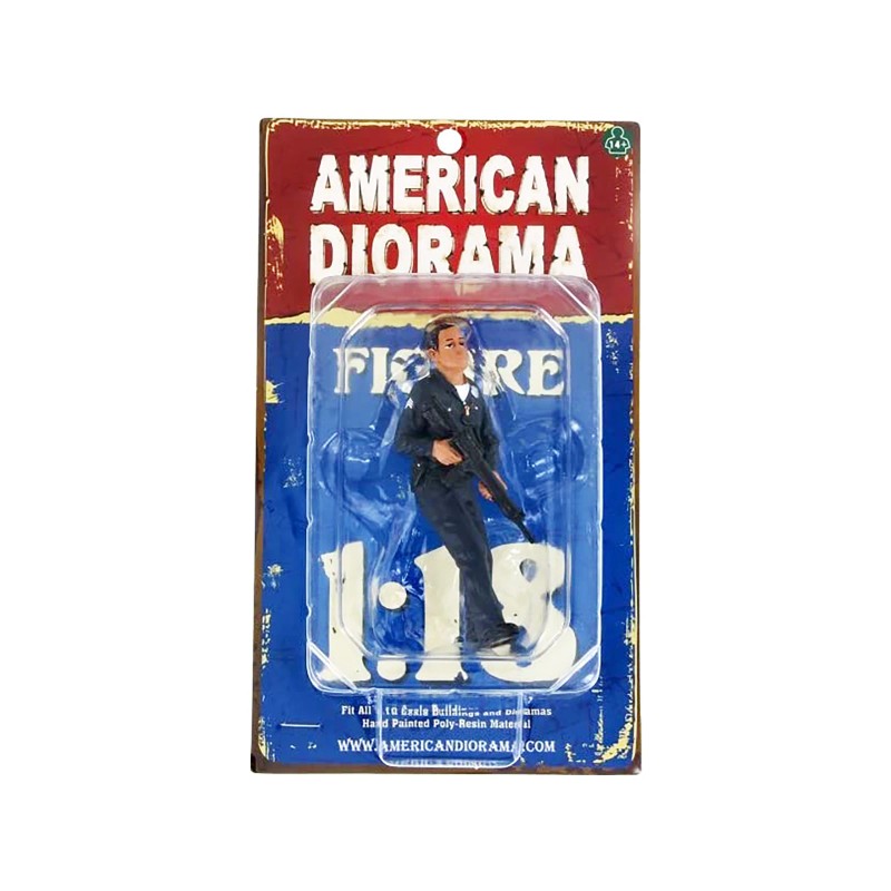 DCD Police Officer II Action Figure for 1:18 Scale Models