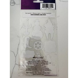 Sticko Autocollant 10 PC Cowboy Christmas ~ Snowman Cactus Boot Signs Lights Art