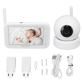 Baby Monitor with Camera 4.3 Inch LCD Screen 360 Degree Rotation Night Vision 2 Way Talk Baby Monitor for Home Pet