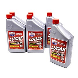 Lucas Oil 10082 Full Synthetic SAE 5W-20 Motor Oil - 1 Quart (Pack of 6)