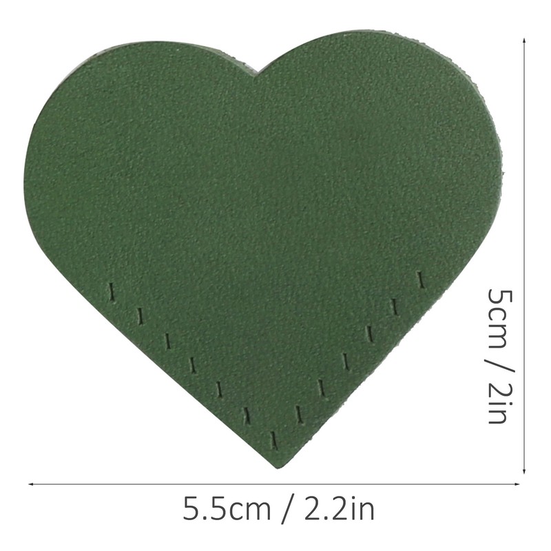 3 Set Page Corner HandMade HeartShaped Leather Bookmark Making Fabric