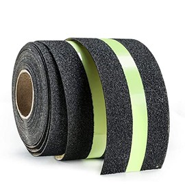 GUUZI Non-slip traction bands with glow in the dark reduce the risk of slipping for stairs and other slippery surfaces - 50 mm/5 metre non-slip grip tape