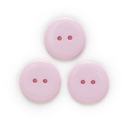 20 Pcs Round Resin Buttons for Scrapbooking Apparel Crafts DIY Decoration (Pink, 23mm)
