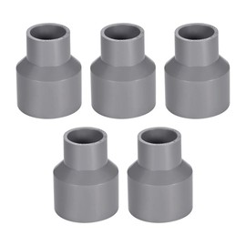 sourcing map PVC DWV Reducing Coupling Schedule 40 Gray 25mm x 40mm Socket 5Pcs