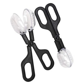 MACGOAL 2 Pieces of Reptile Feeding Clamp Reptile Poop Scoop Cage Fish Tank Cleaning Tools Reptile Feeding Tool for Gecko Lizard Bearded Dragon