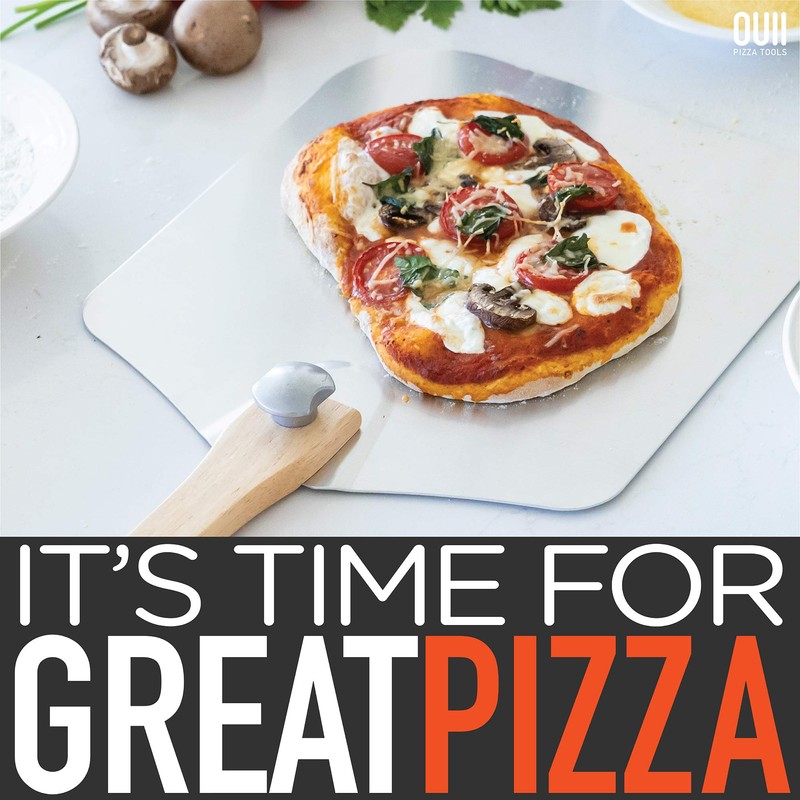 OUII OUII Aluminum Pizza Peel Metal - 12 x 14