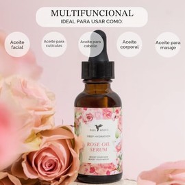 Baja Basics Aceite De Rosa Para El Rostro, Aceite Esencial De Rosa, Suero Facial Y Aceite De Rosa Para Piel, Cabello Y Uñas, Hidratante Sin Refinar, P