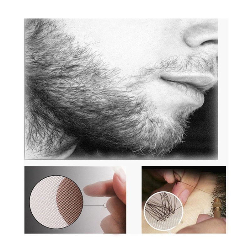 Remeehi Beard Middle-Aged Moustache Men Human Hair Adult Handmade Prop